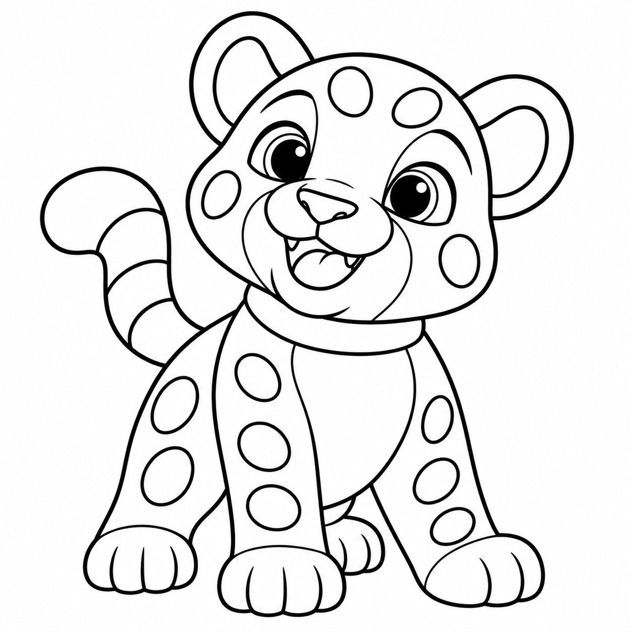 Toby the Leopard ready to colour